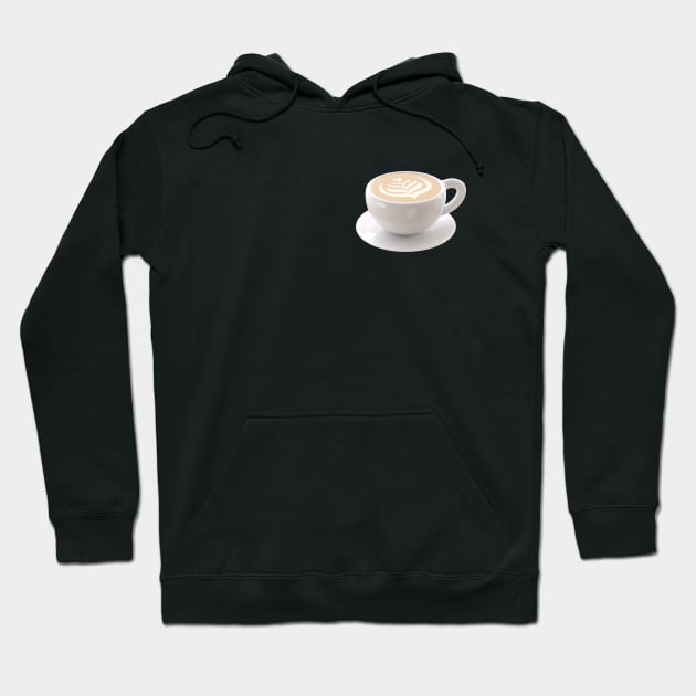 Cup of Cappuccino with Latte Art Hoodie by gronly